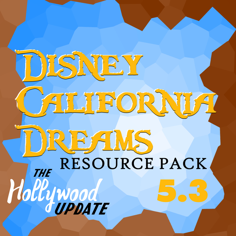 Disney California Dreams Resource Pack 3.3